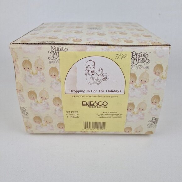 PRECIOUS MOMENTS Dropping In For The Holidays 531952  Figurine - Picture 8 of 9